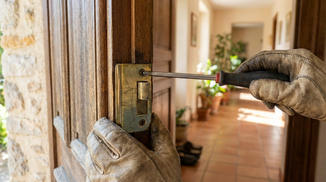 Ma porte d’entrée ne ferme plus à clé : le tuto pour réaligner la gâche sans changer la serrure