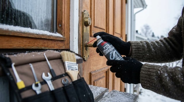 Ma serrure accroche quand il fait froid : le tuto pour la débloquer sans la flinguer